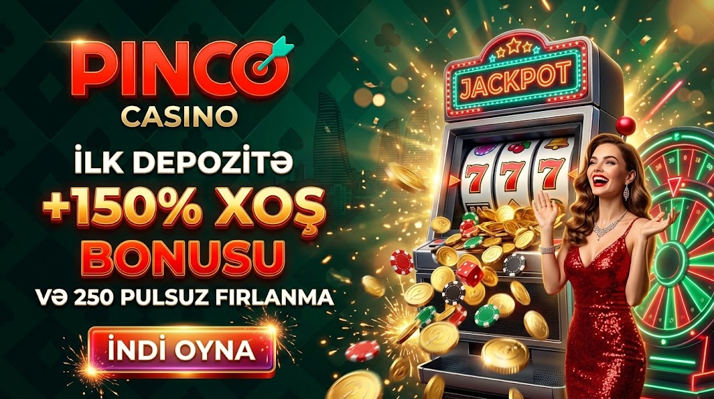 Pinco bonus şərtləri 120% 250FS